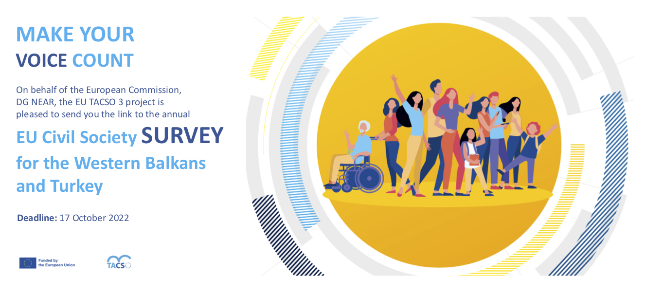 EU Civil Society Survey for the Western Balkans and Turkey